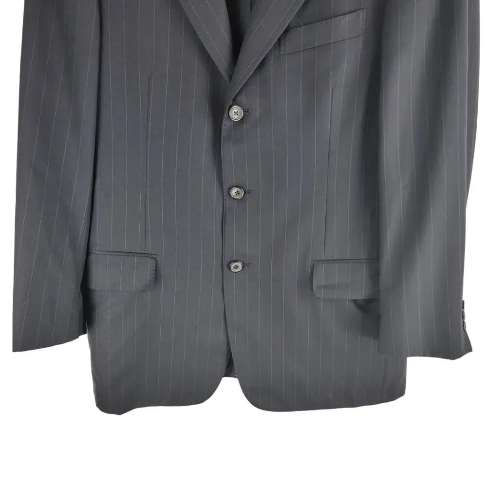 Ermenegildo Zegna Centoventimila Wool Blazer Black Size 40R
